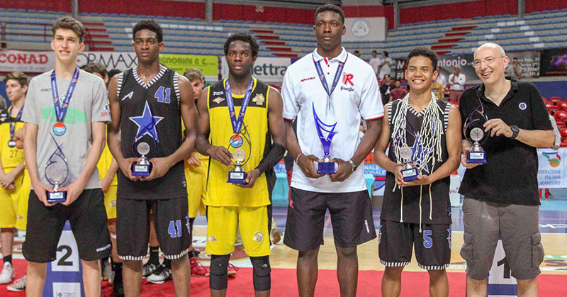 fn u18 ecc miglior quintetto