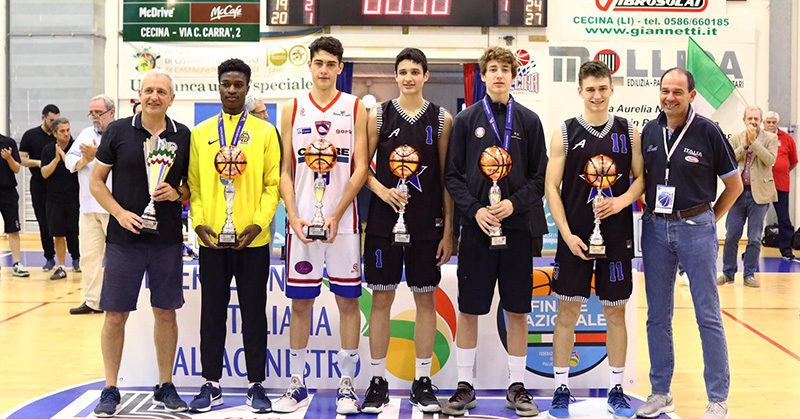 quintetto ideale finale nazionale u15 ecc